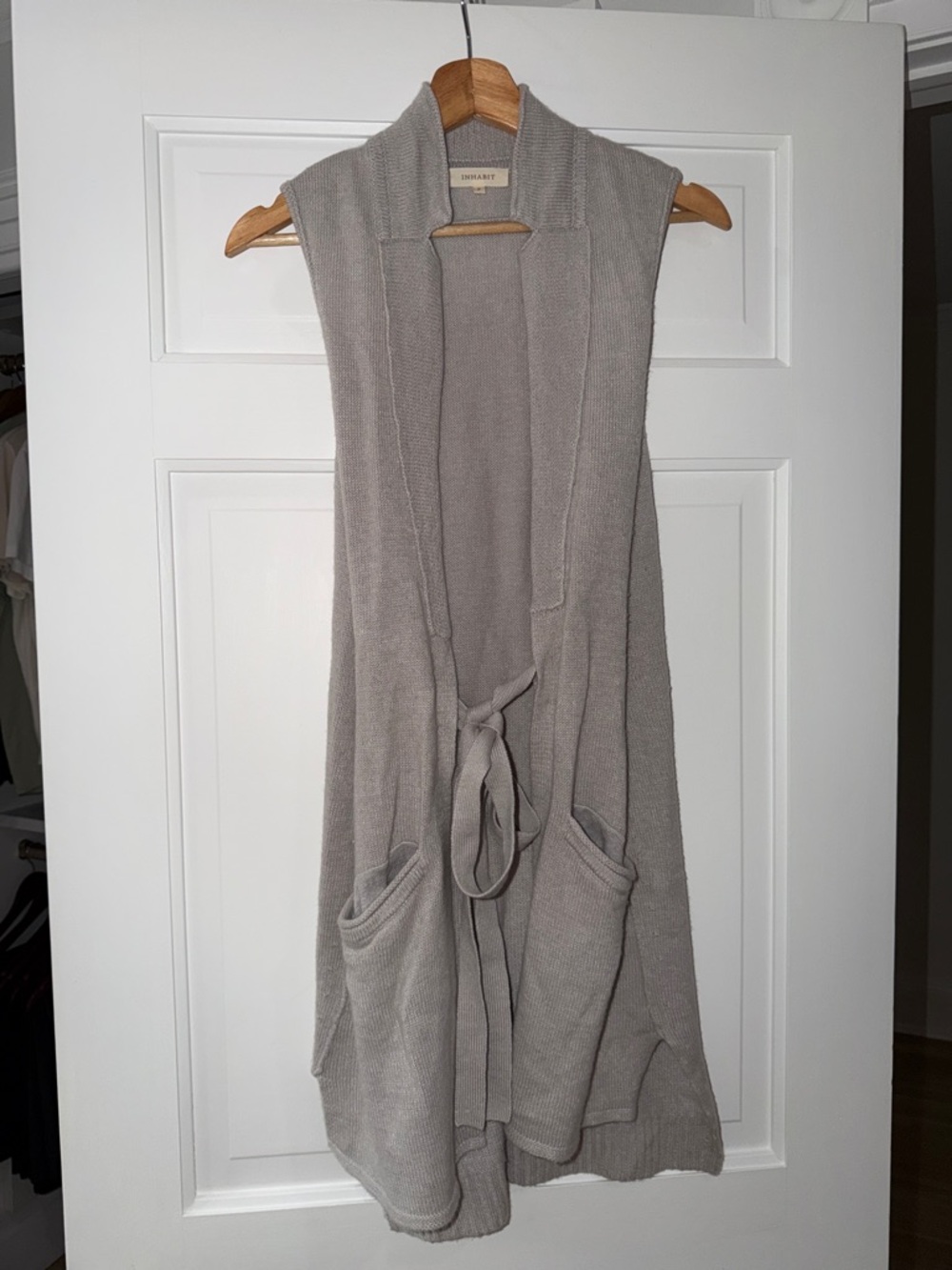 Inhabit Soft Knit Sweater in Light Gray